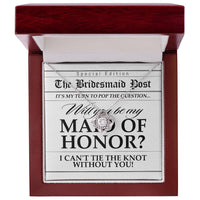 Load image into Gallery viewer, Bridesmaid Love Necklace - Tie The Knot
