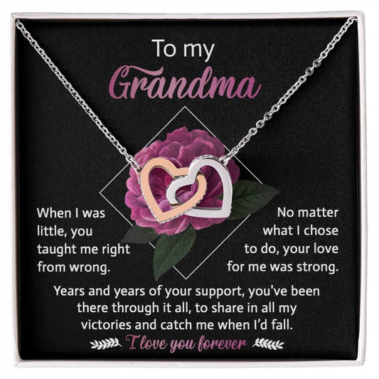 Grandma Interlocking Hearts - Love For Me