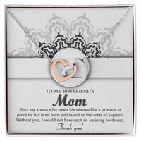 Load image into Gallery viewer, Boyfriend&#39;s Mom Interlocking Hearts - In The Arms
