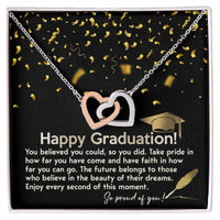 Load image into Gallery viewer, Happy Graduation Interlocking Hearts - This Moment
