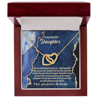 Load image into Gallery viewer, Daughter Interlocking Hearts Necklace - As You Are
