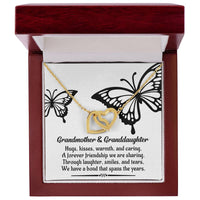 Load image into Gallery viewer, Grandma &amp; Granddaughter Interlocking Hearts - A Bond
