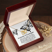 Load image into Gallery viewer, Grandma &amp; Granddaughter Interlocking Hearts - A Bond
