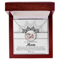 Load image into Gallery viewer, Boyfriend&#39;s Mom Interlocking Hearts - In The Arms
