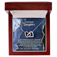 Load image into Gallery viewer, Daughter Interlocking Hearts Necklace - As You Are
