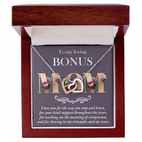 Load image into Gallery viewer, Bonus Mom Interlocking Hearts - Throughout The Years
