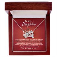 Load image into Gallery viewer, Daughter Interlocking Hearts Necklace - Gift

