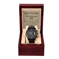 Load image into Gallery viewer, Groomsman Chronograph Watch - Help Wanted
