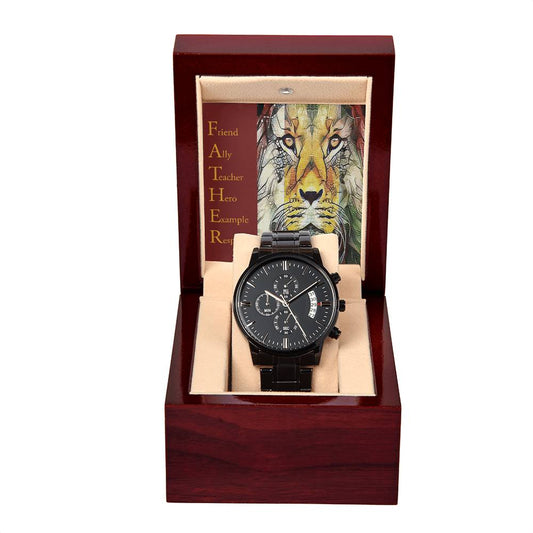 Dad Metal Chronograph Watch - Respected