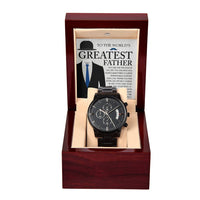 Load image into Gallery viewer, Dad Metal Chronograph Watch - Anchor
