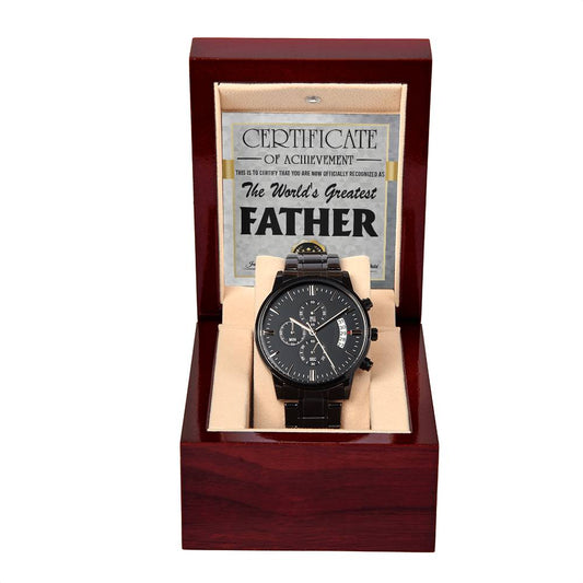 Dad Chronograph Watch - World's Greatest Father