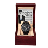 Load image into Gallery viewer, Dad Metal Chronograph Watch - Anchor
