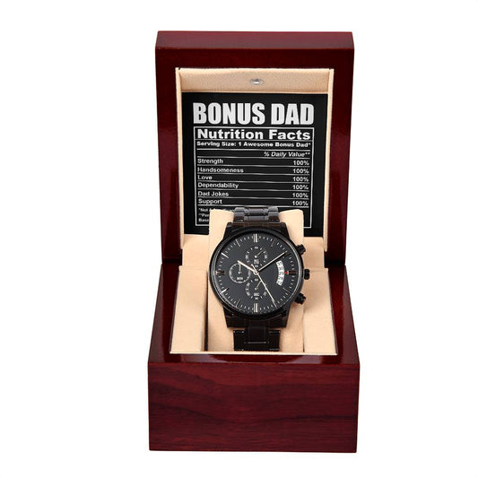 Bonus Dad Chronograph Watch - Nutrition Facts