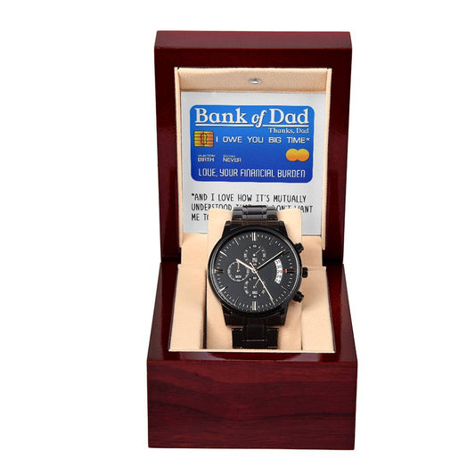 Bank of Dad - Metal Chronograph Watch