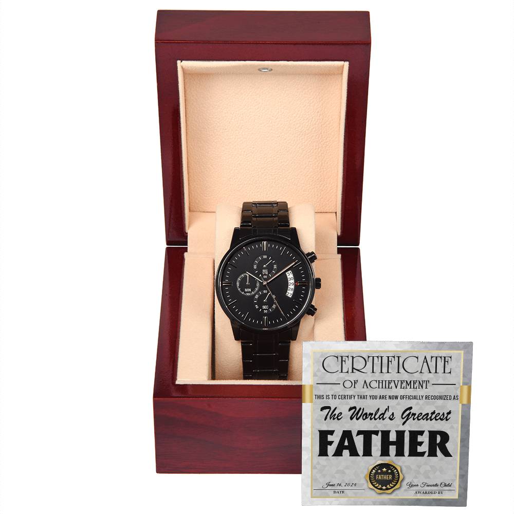 Dad Chronograph Watch - World's Greatest Father