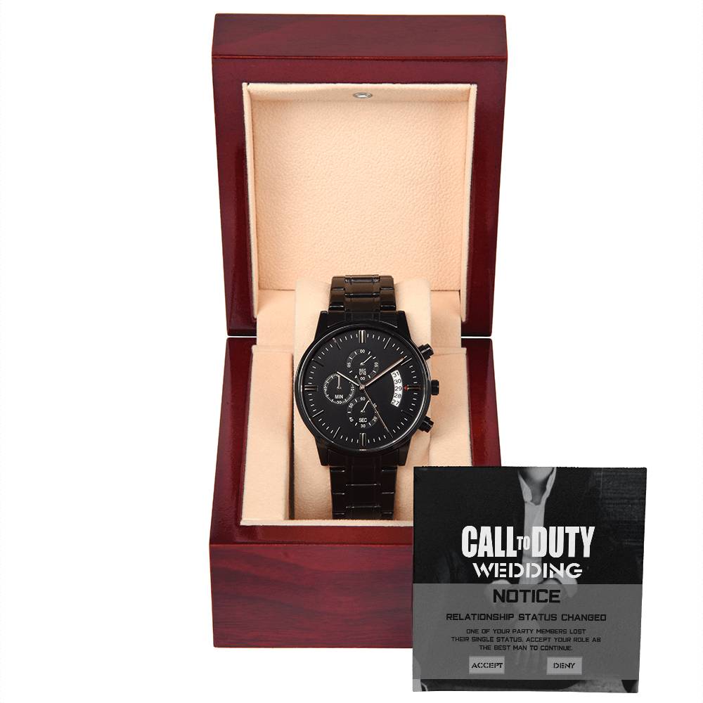 Best Man Chronograph Watch - Call to Duty