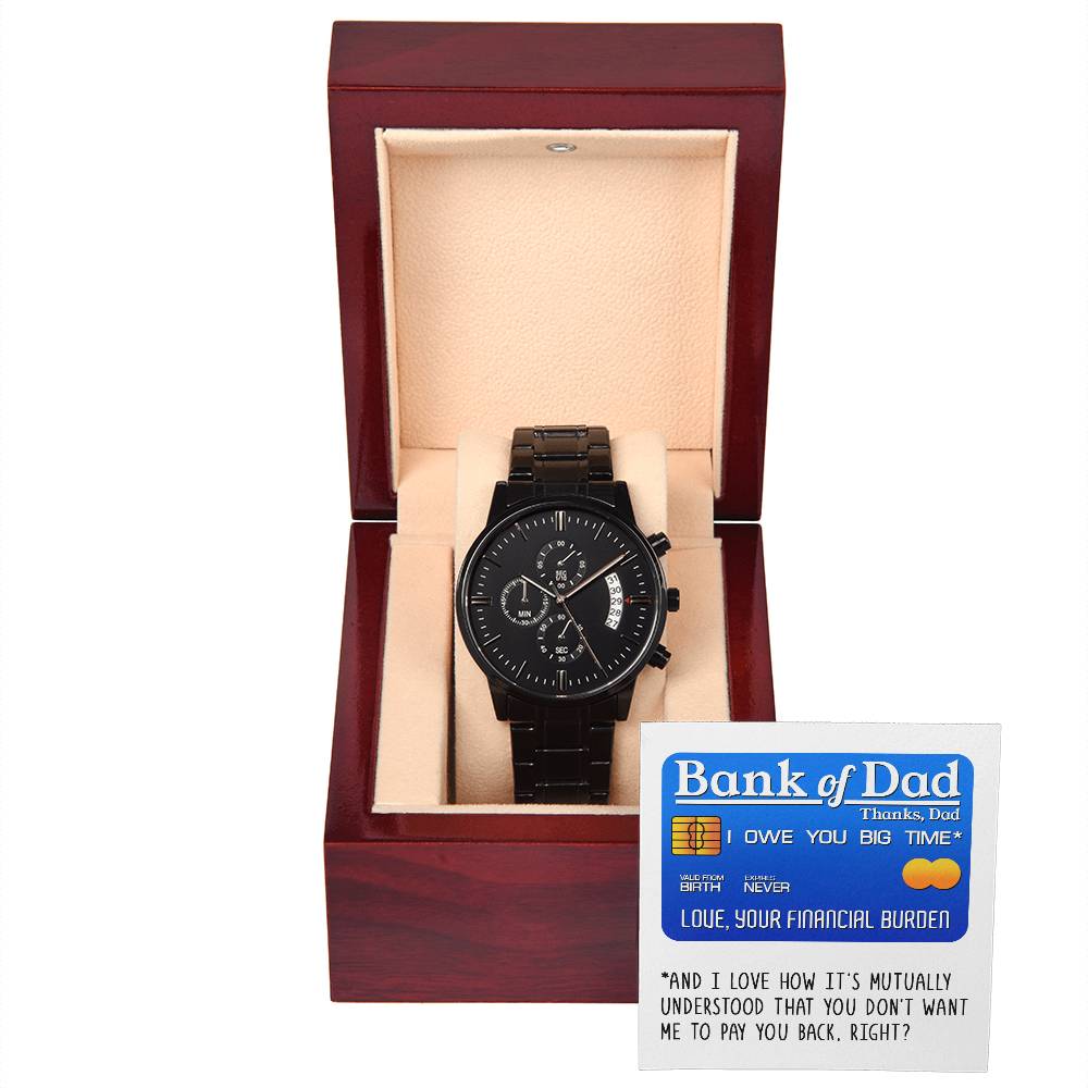 Bank of Dad - Metal Chronograph Watch