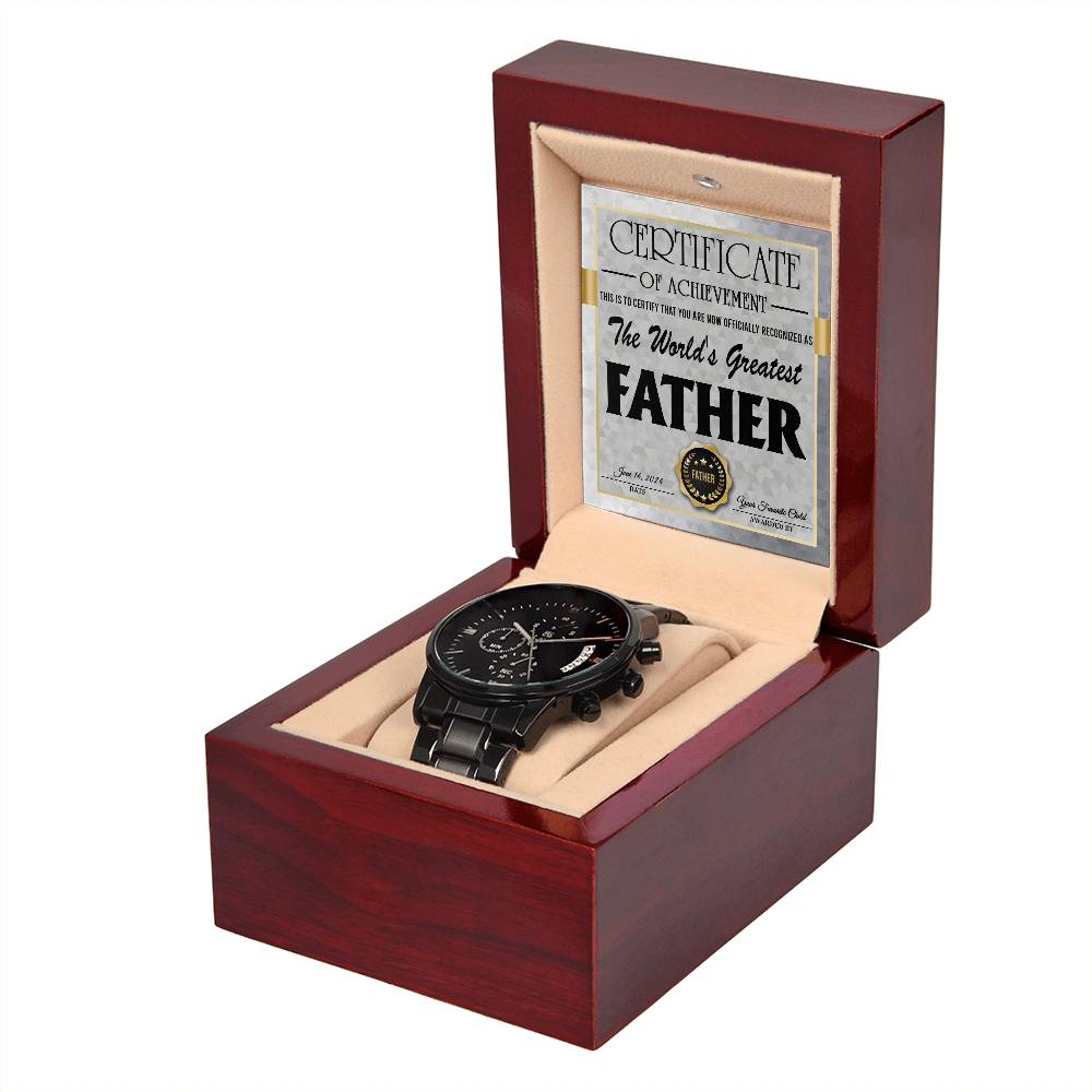 Dad Chronograph Watch - World's Greatest Father