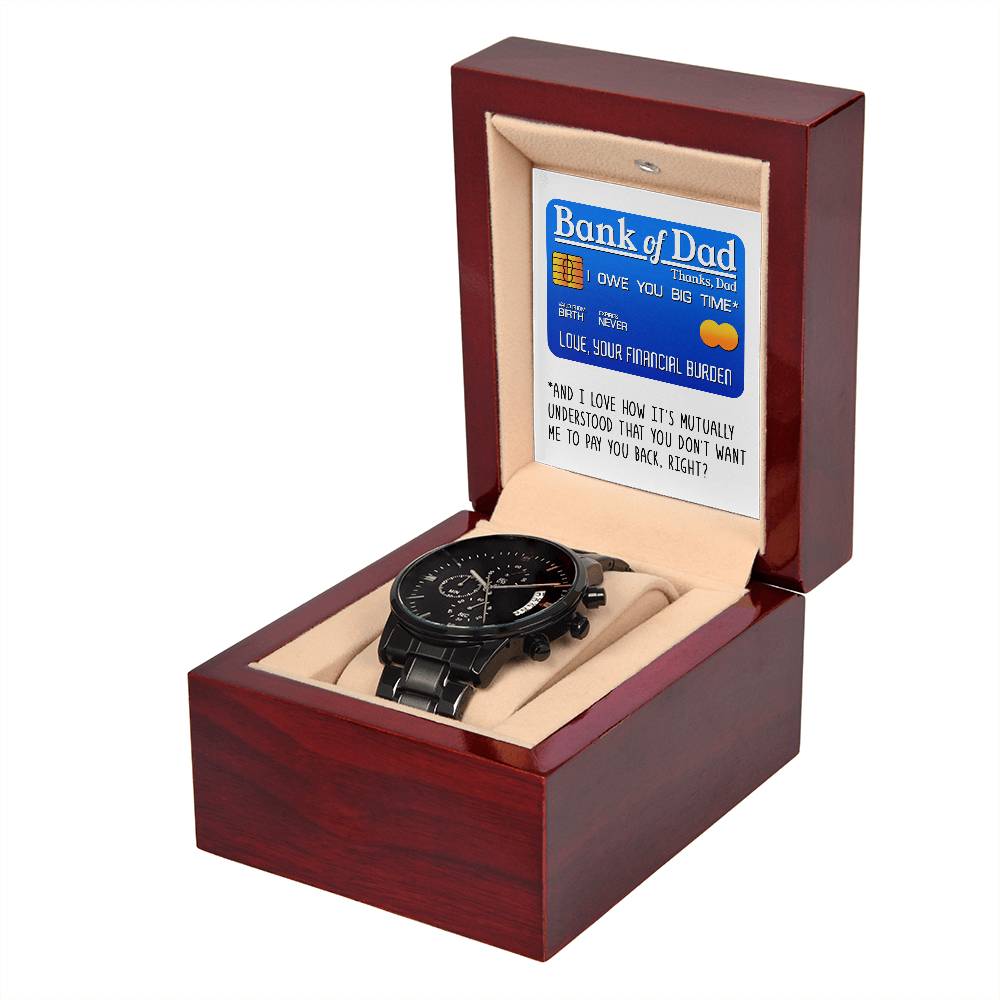 Bank of Dad - Metal Chronograph Watch