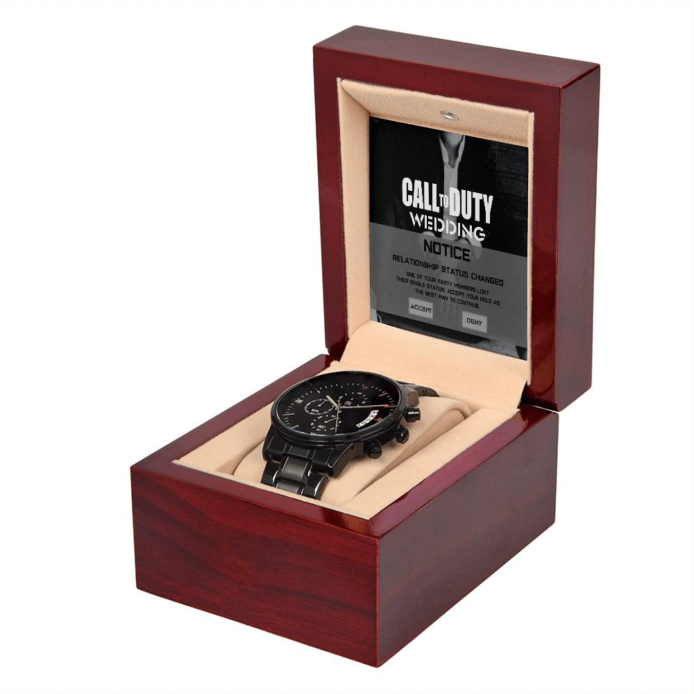 Best Man Chronograph Watch - Call to Duty