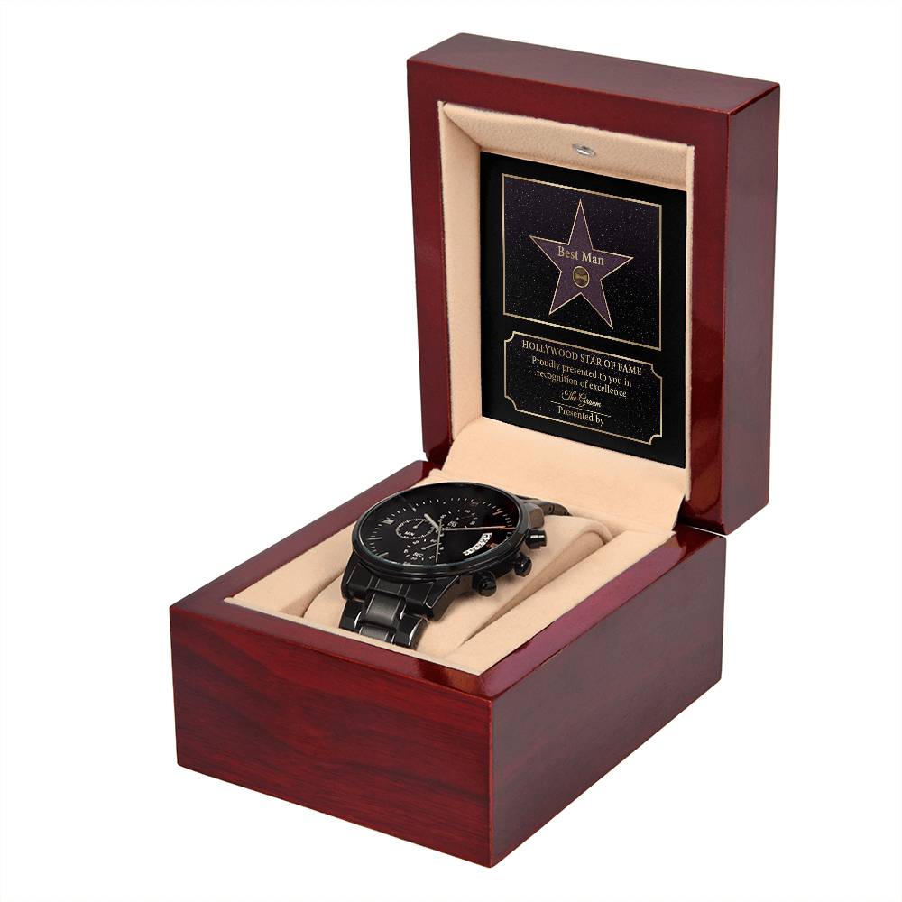 Best Man Chronograph Watch - Star of Fame