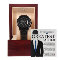 Load image into Gallery viewer, Dad Metal Chronograph Watch - Anchor
