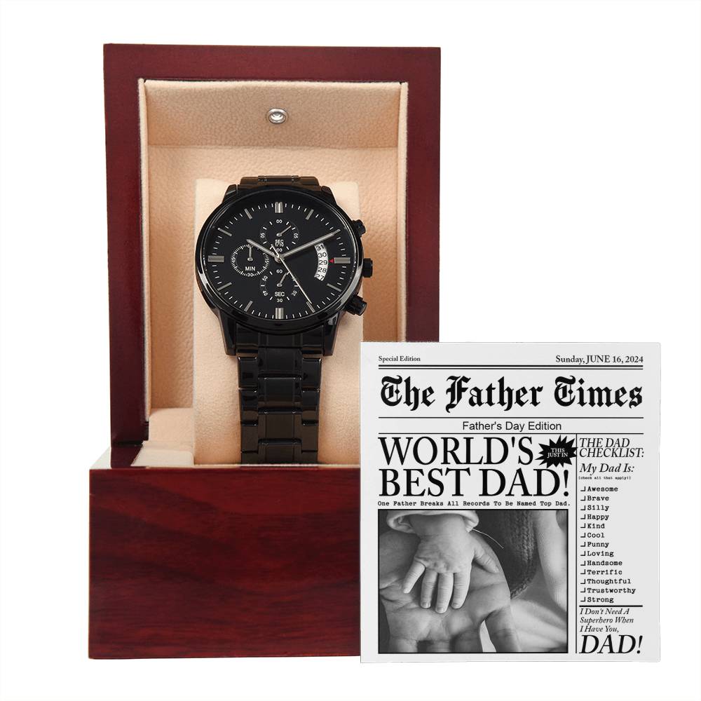 Dad Chronograph Watch - Father Times