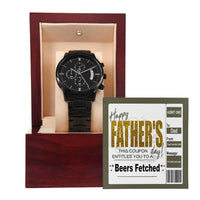 Load image into Gallery viewer, Dad Chronograph Watch - Beers Fetched
