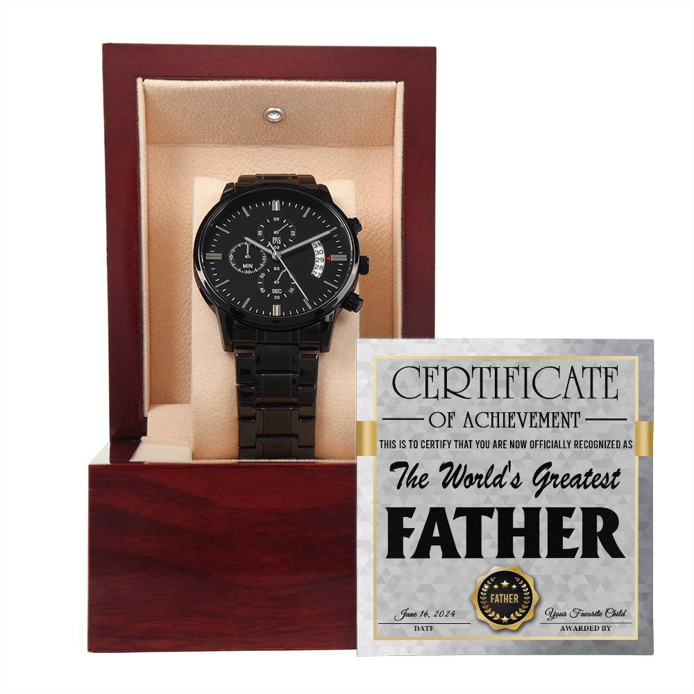 Dad Chronograph Watch - World's Greatest Father