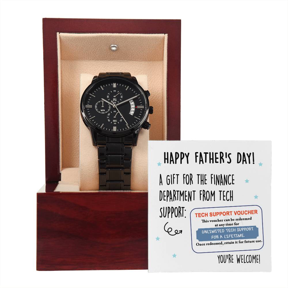 Dad Chronograph Watch - Tech Support Voucher