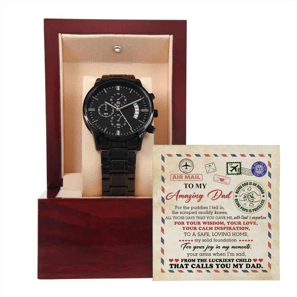 Dad Chronograph Watch - Luckiest Child