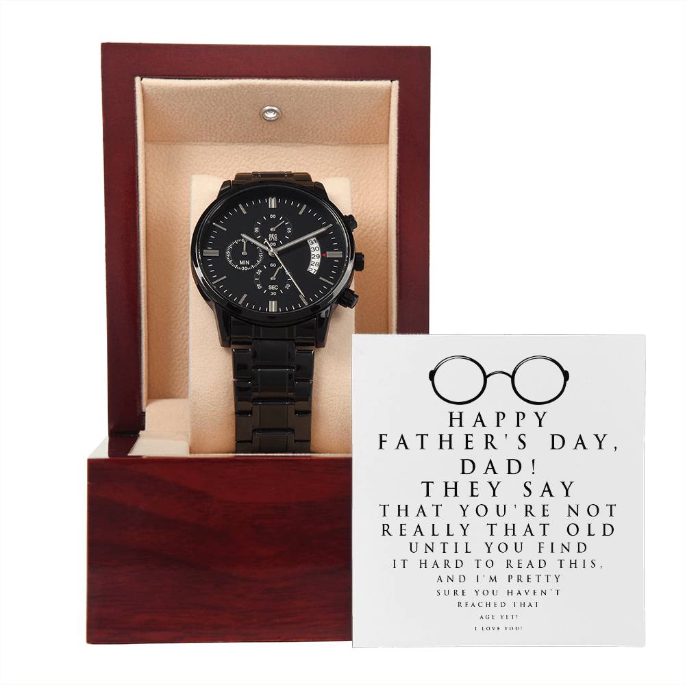 Dad Chronograph Watch - Hard To Read