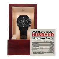 Load image into Gallery viewer, Husband Chronograph Watch - Nutrition Facts
