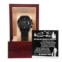 Load image into Gallery viewer, Called It Dad - Metal Chronograph Watch
