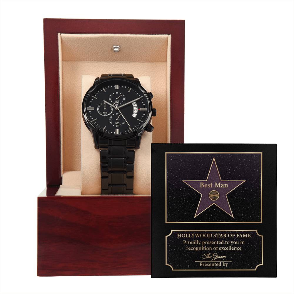 Best Man Chronograph Watch - Star of Fame