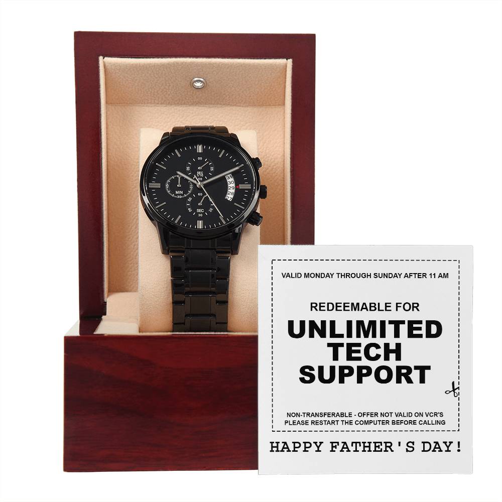 Dad Chronograph Watch - Unlimited Tech Support