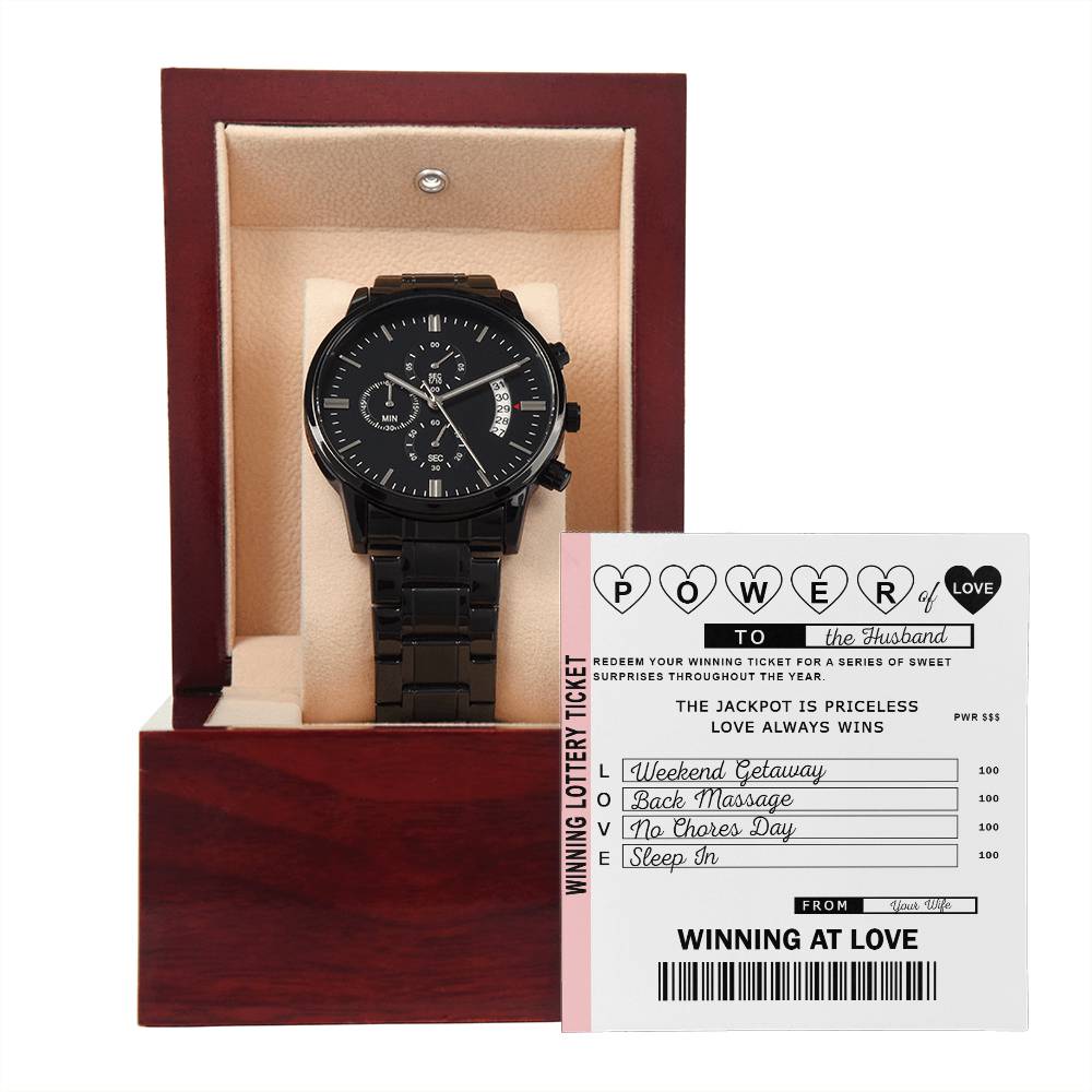 Husband Chronograph Watch - Power of Love