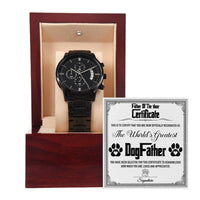 Load image into Gallery viewer, Dog Father Chronograph Watch - Certificate

