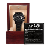 Load image into Gallery viewer, Groomsman Chronograph Watch - Man Card
