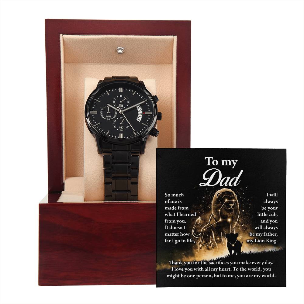 Dad Chronograph Watch - My Lion King