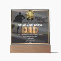 Load image into Gallery viewer, Super Dad Award - Acrylic Plaque
