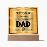 Load image into Gallery viewer, Dad Acrylic Plaque - Officially Recognized
