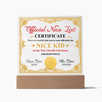 Load image into Gallery viewer, Christmas Acrylic Plaque - Nice Kid
