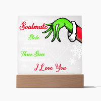 Load image into Gallery viewer, Soulmate Christmas Acrylic Plaque - I Stole Your Heart
