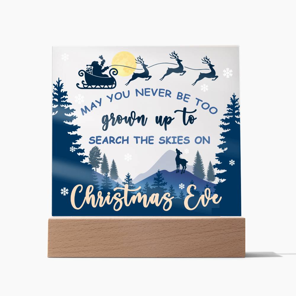 Christmas Eve - Acrylic Square Plaque