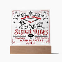 Load image into Gallery viewer, Christmas Acrylic Plaque - Sleigh Rides
