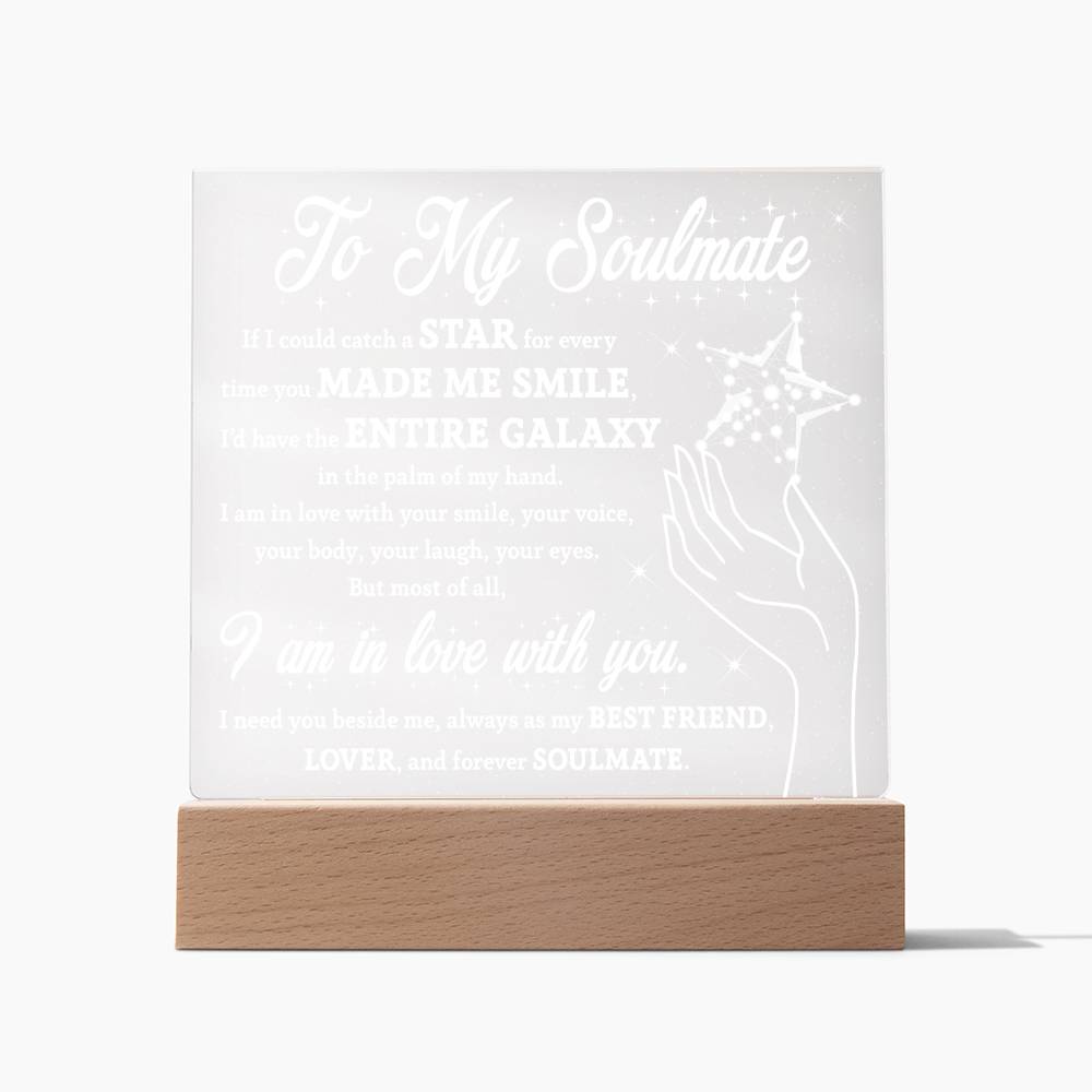 Soulmate Acrylic Plaque - Beside Me