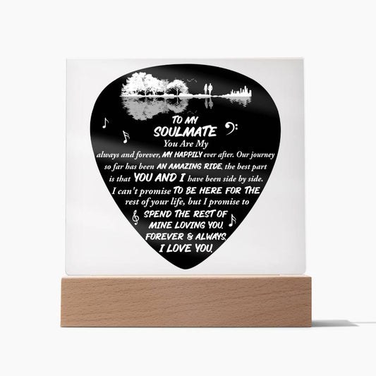 Soulmate Acrylic Plaque - Forever and Always