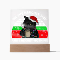 Load image into Gallery viewer, Christmas Acrylic Plaque - Naughty List
