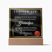 Load image into Gallery viewer, World&#39;s Greatest Grandpa - Acrylic Plaque

